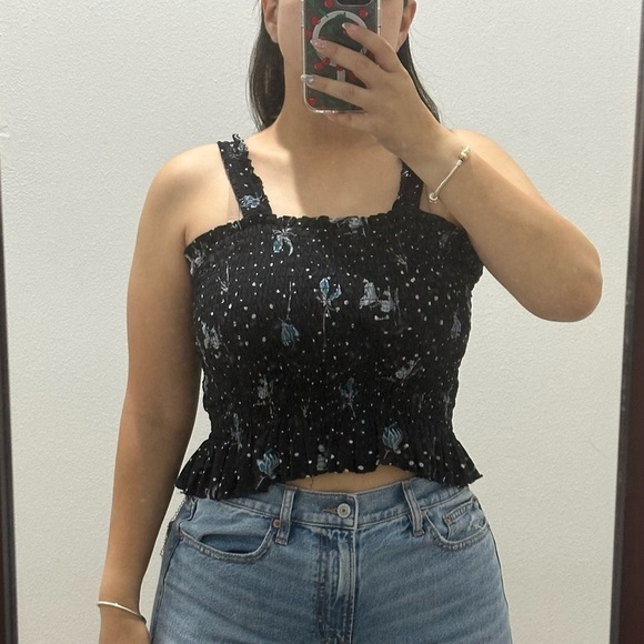 Lucky Brand Smocked Ruffled Tank Top - Picture 3 of 3